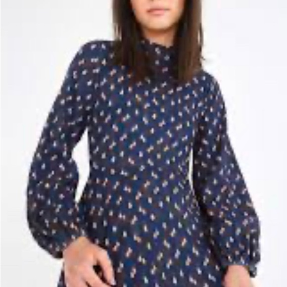 FARM Rio Navy Blue Patterned Dress - Picture 2 of 5